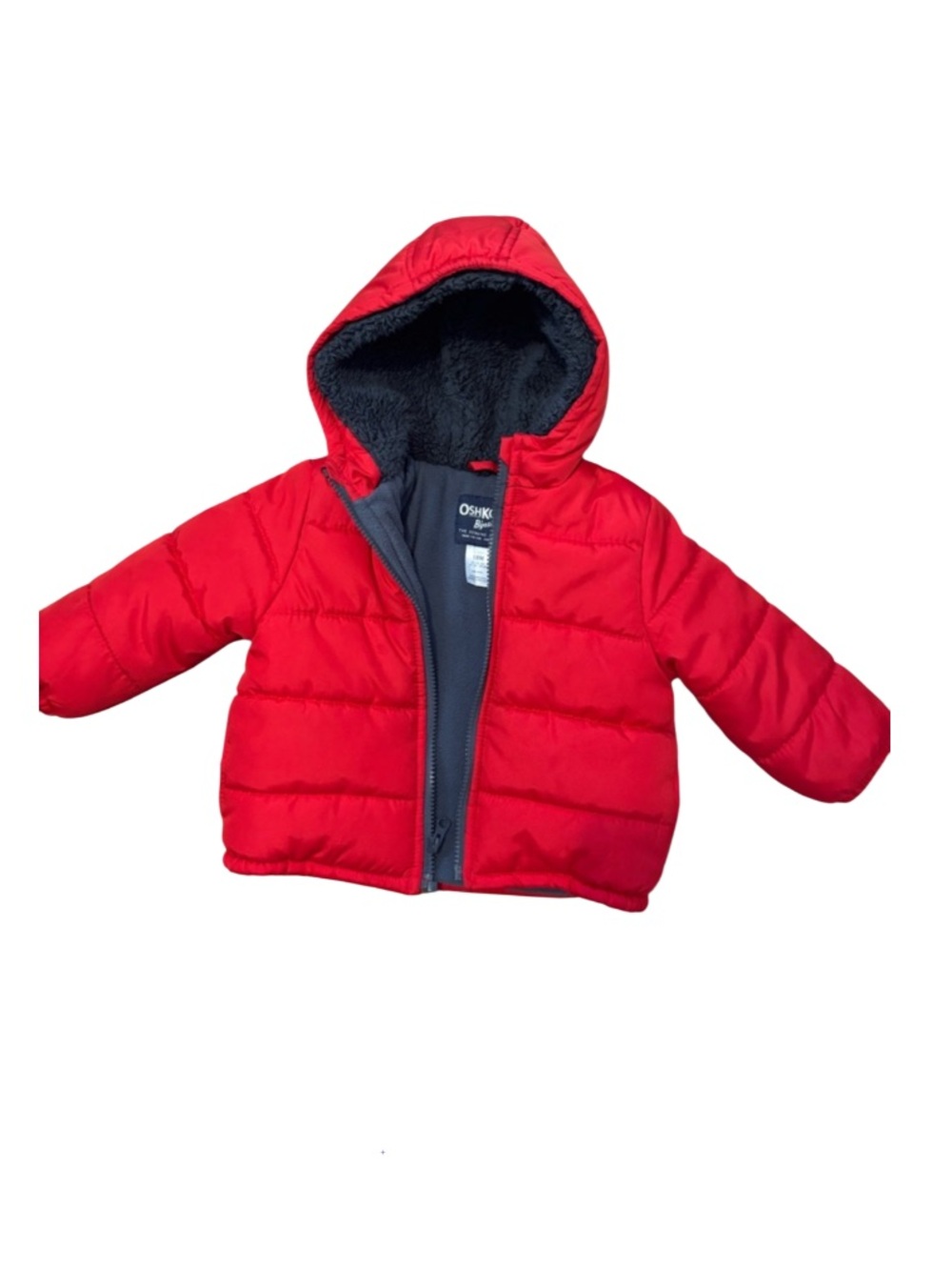 3for $15😍 OshKosh B'gosh Bright Red Puffer Jacket with Hood
